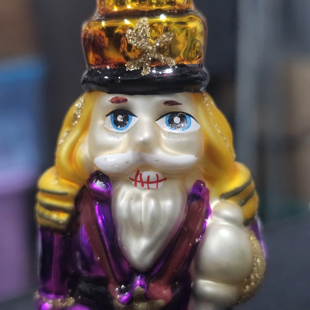 Nutcracker Ornament Vintage Rauch  Glass, Makers of Christopher Radko Christmas